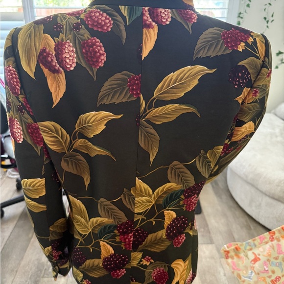 Vintage Floral Patterned Women's Blazer - Picture 4 of 6